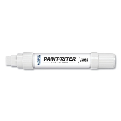 Markal 90900 PRO-MAX Paint Marker, White, Jumbo Tip, Chisel