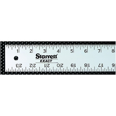 L.S. Starrett 36094 Aluminum Straight Edge Ruler, 72 in, Aluminum