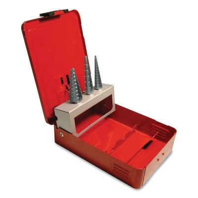Cle-Line C20325 1874 Bright Step Specialty Drill Set, 3/16 in to 3/4 in Multi-stepped Bits, 118 Point Angle
