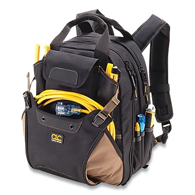 CLC Custom LeatherCraft 1134 Delux Tool Backpack, 44 Compartments, 16 in H x 14 in W