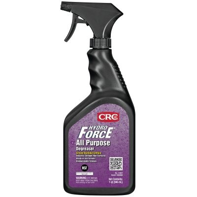 CRC 14407 HydroForce All Purpose Degreaser, 32 oz Trigger Spray Bottle, Pleasant Odor