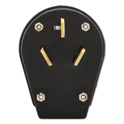 Eaton Crouse-Hinds S80SP Plug and Receptacle, Angled Male Power Plug, Non-Grounding, Straight Blade, Universal, NEMA 10-30P/10-50P