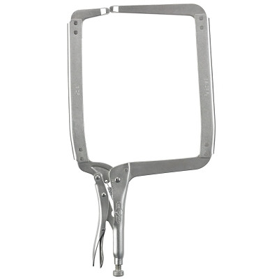 Irwin VISE-GRIP 211ZR The Original Locking C-Clamp with Regular Tips, 18 in L, 7-1/2 in Max, 9-1/2 in Throat D