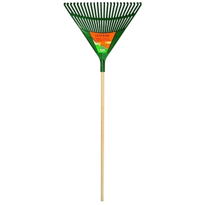 UnionTools 64309 Leaf Rake, 24 in Poly Blade, 48 in Hardwood Handle