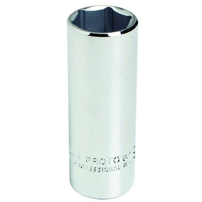 Proto J5008M Torqueplus Metric Deep Sockets 3/8 in, 3/8 in Drive, 8 mm, 12 Points