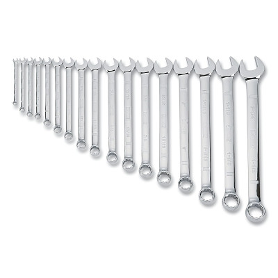 DeWalt DWMT19234 Combination Wrench Set, 17-Pc, SAE, 1/4 in to 1-1/16 in Opening Sizes
