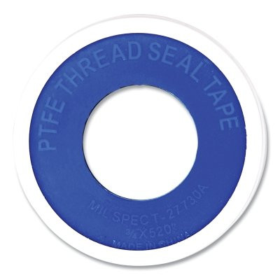 LA-CO 44075 PTFE Pipe Thread Tape, 520 in L, 3/4 in W, 3 mil, White