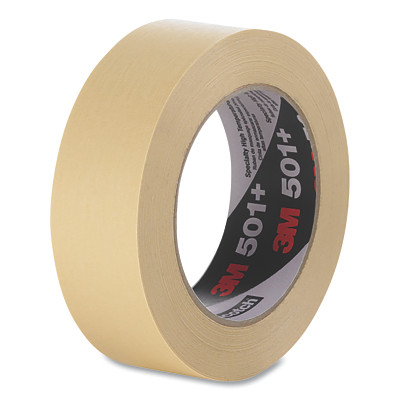 3M 7100067847 501+ Specialty High Temperature Masking Tape, 100 mm W x 55 m L, Tan