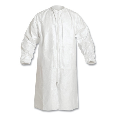 DuPont Tyvek IC264SWHSM0030CS Tyvek IsoClean Frock, Small, White, IC264S Option CS