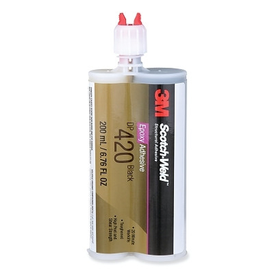 Scotch-Weld 7100007956 Scotch-Weld Epoxy Adhesive, DP420, 200 ml, Duo-Pak, Black