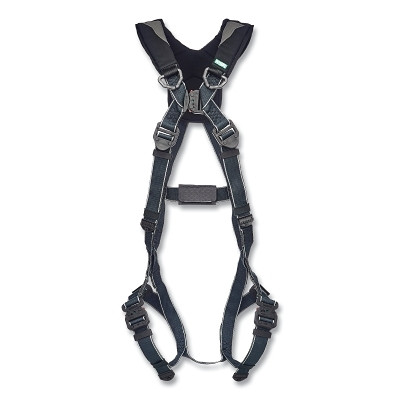 MSA 10252170 V-FIT Arc Flash Full-Body Harness, Back D-Ring, Super XL, QC Chest/Leg Strap Buckles, Shoulder Padding