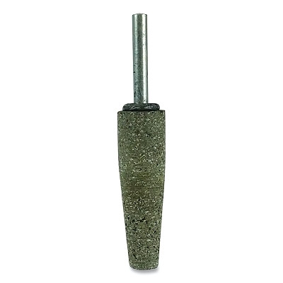 Weiler 68332 Tiger Mounted Point, 3/4 in dia x 1/4 in dia Shank x 1-1/2 in L Shank, 24 Grit, Zirconia Alumina, A1, 10 EA/BX