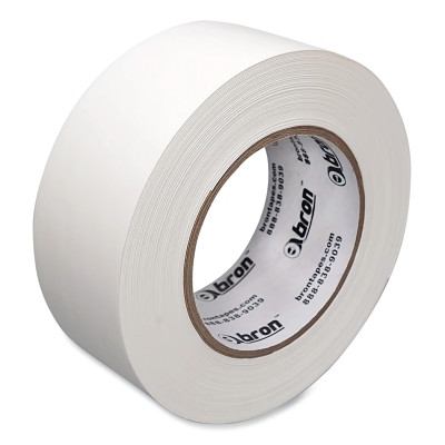 Bron Tapes 103965 Utility Grade Polyethylene Tape, BT-4014P, 72 mm W x 55 m L, Pinked Edge, White