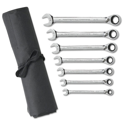 GEARWRENCH 9567RN 7 Pc. Reversible Combination Ratcheting Wrench Sets, Inch