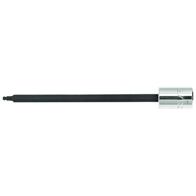 Proto J4912BD Extra Long Hex Ball Socket Bits, 3/8 in Drive, 3/8 in Tip