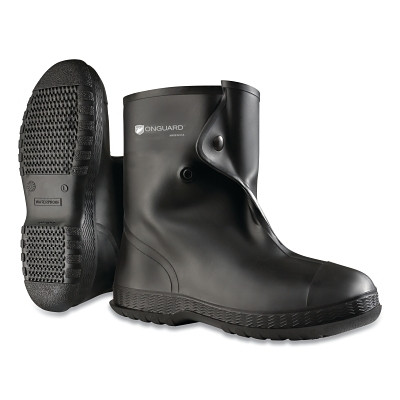 ONGUARD 8602000.LG Overshoes, Large, 10 in, PVC, Black