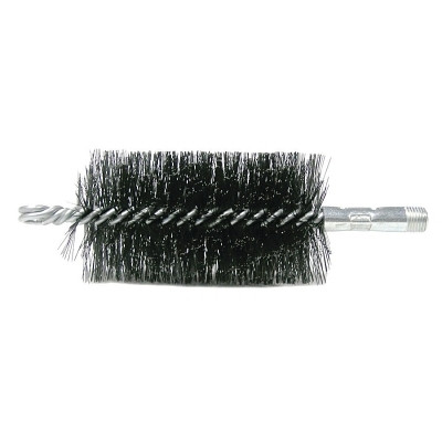 Weiler 44152 2" Double Spiral Flue Brush, .012 Steel Fill