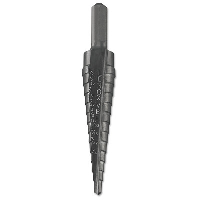 Lenox 30881VB1 Vari-Bit Step Drill Bit, #1, 1/8 in to 1/2 in, 13 Steps