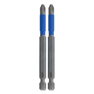 Wiha Tools 70302 TerminatorBlue Phillips Impact Bit, Size #2, 1/4 in Dr, 3.5 in L, Hex