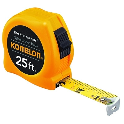 Komelon USA 4925 Professional Series Power Tape, 1 in x 25 ft