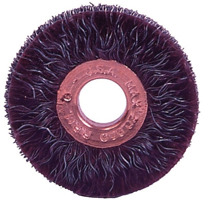 Weiler 35070 Polyflex Small Diameter Wire Wheel, 2 in D x 1/4 in W, .014 Steel, 20,000 rpm