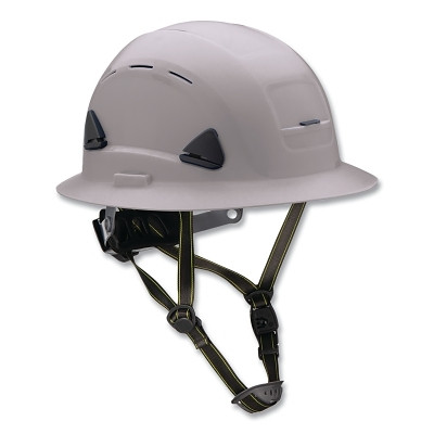 Fibre-Metal by PIP CSH13009 Full-Brim Vented Safety Helmet Gray Single