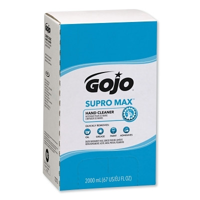 Gojo 727204 SUPRO MAX Heavy-Duty Hand Cleaner, 2000 mL, Film Bag with Dispensing Valve, Refill for PRO TDX Dispenser