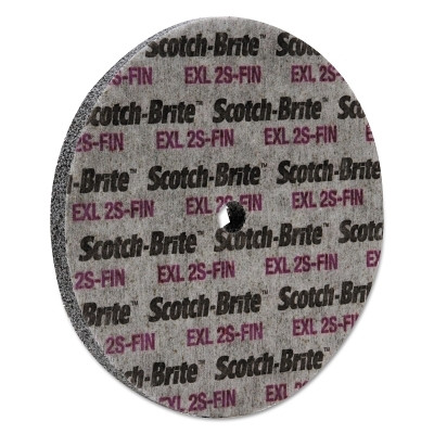 Scotch-Brite 7000028478 EXL Unitized Deburring Wheel, 6 in x 1/2 in, Fine, Silicon Carbide, 5000 rpm