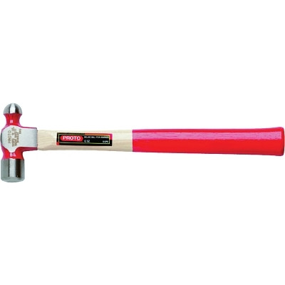 Proto J1308PD Ball Pein Hammer, Wood Handle, Drop Forged Steel 8 oz Head