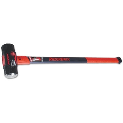 RAZOR-BACK 3116000 Sledge Hammer, 12 lb, 34.25 in Fiberglass Handle