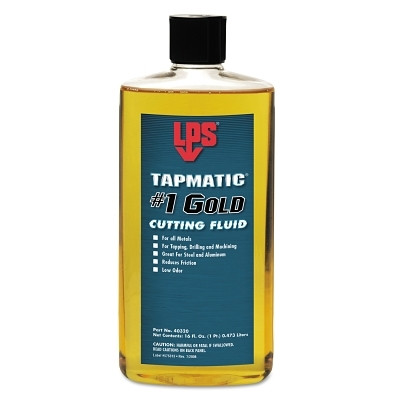 LPS 40320 Tapmatic #1 Gold Cutting Fluid, 16 oz, Squeeze Bottle