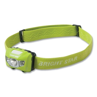 Bright Star 200501-B VISION LED Headlamp, 3 AAA Batteries, 185 Lumens, HI-Vis Green