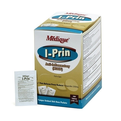 Medique 10047 I-Prin Anti-Inflammatory Pain Reliever, Ibuprofen, Unflavored