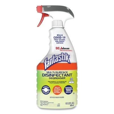 fantastik 311836 Multi-Surface Disinfectant Degreaser, 32 oz, Trigger Bottle, Fresh Scent