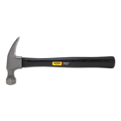 Stanley 51716 Wood Handle Nail Hammer, High Carbon Steel, Hickory, 12-3/4 in L, 16 oz