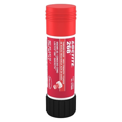 Loctite 826035 268 High-Strength Threadlocker Solid Stick, 19 g, 1/4 in to 3/4 in dia, Red