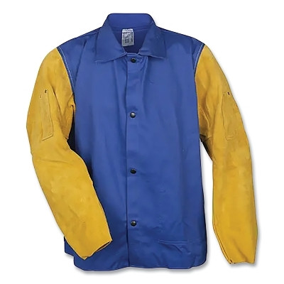 3X 30"BLUE JKT W/LTH SLVS