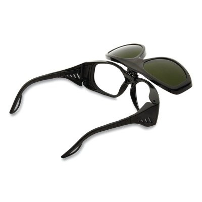 Sellstrom S72903 X35 Series Flip Up Protective Eyewear Safety Glasses, SH 3 Lens, Polycarbonate, Blk Frame