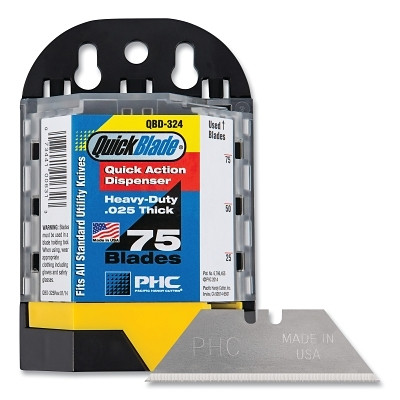 Pacific Handy Cutter B11204-7 Quickblade Dispenser, QBD-324, With SB-92 Standard Utility Blades