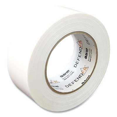 Bron Tapes 103997 DefendFR Flame Retardant Polyethylene Tape, BT-4016, Premium Grade, 48 mm W x 55 M L, Straight Edge, White