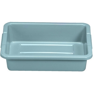 Rubbermaid Commercial FG334900GRAY Bus/Utility Boxes, 4 5/8 gal, 15 in x 20 in x 5 in, Gray