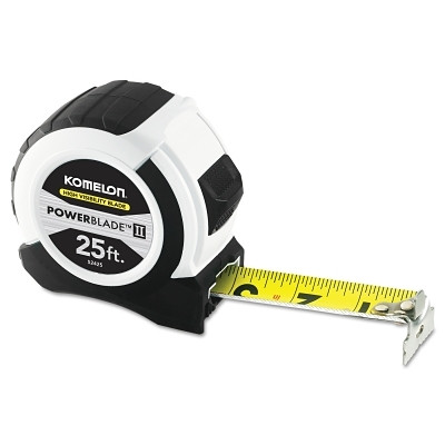 Komelon USA 52425 Powerblade II Tape Measure, 1.06 in x 25 ft, SAE