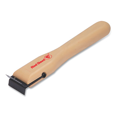 Red Devil 3040 Double-Edge Plastic Wood Scraper, 7-1/4 in L, 1-1/2 in W, 2-Edge