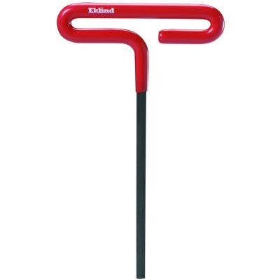 Eklind Tool 51610 Individual Cushion Grip Hex T-Key, 5/32 in, 6 in Long, Black Oxide