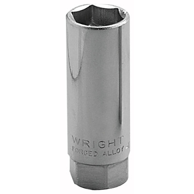 Wright Tool 3588 3/8" Dr. Spark Plug Sockets, 3/8 in Drive, 18 mm, 6 Points