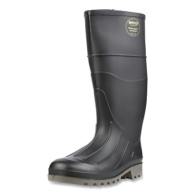 Servus 18801-060 Iron Duke  Boots, Steel Toe, Size 6, 15 in H, PVC, Black/Gray Sole