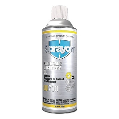Sprayon SC0700000 LU700  Food Grade Machine Oil, 10 oz Aerosol Can