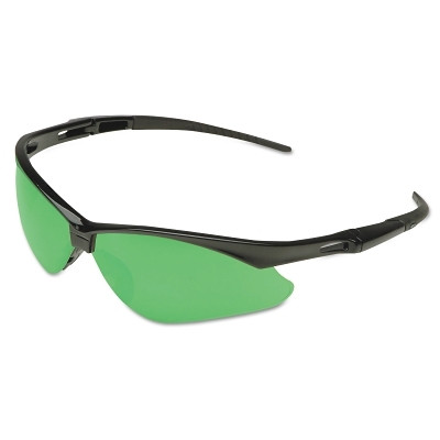 KleenGuard 25692 V30 Nemesis Safety Glasses, IRUV Shade 3, Polycarbonate Lens, Uncoated, Black Frame/Temples, Nylon
