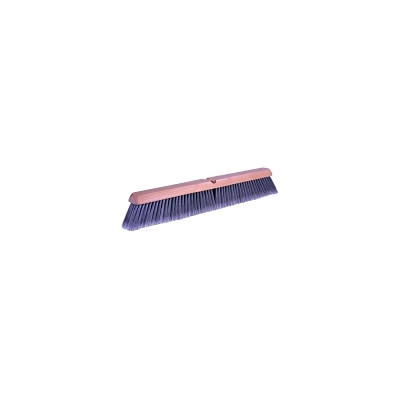 Weiler 42042 Flagged Silver Polystyrene Fine Sweep Brush, 24 in Hardwood Block, 3 in Trim L