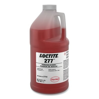 Loctite 209744 277 High-Strength Threadlocker, 1 L, Red